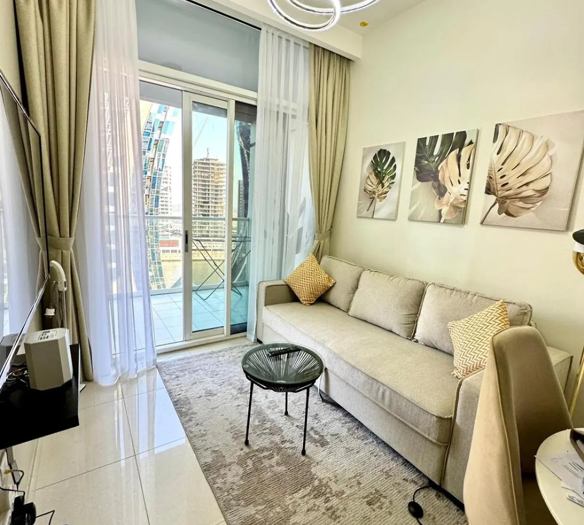 Chic 1-Bedroom Retreat With Stunning Canal View Near Burj Khalifa & Business Bay Dubai Apartment